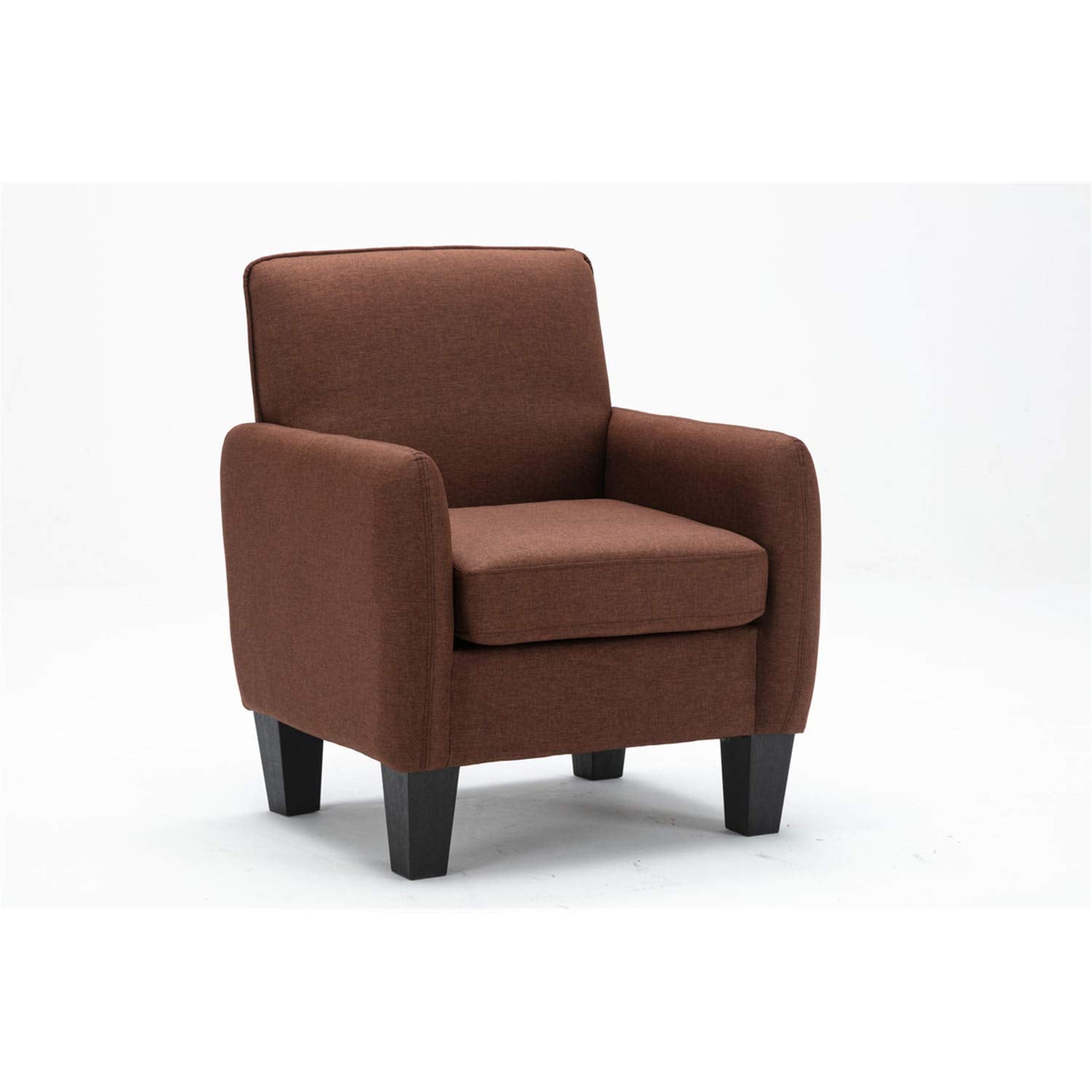 Lilola Home Mia Brown Linen Accent Armchair
